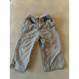 Janie and Jack Boys Light Grey Pants Size 12-18 months
